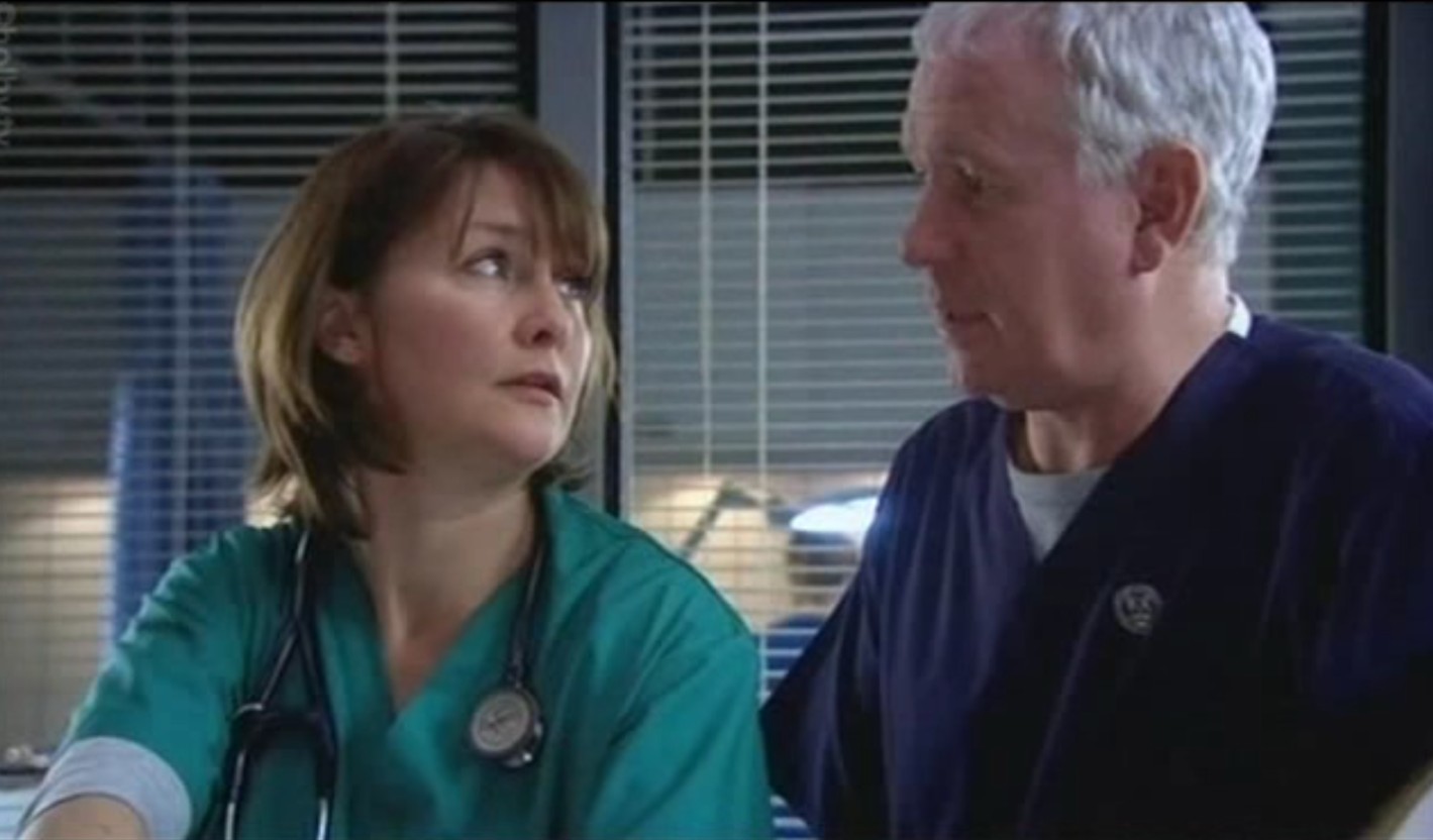 Susan Cookson in Casualty as Maggie Coldwell