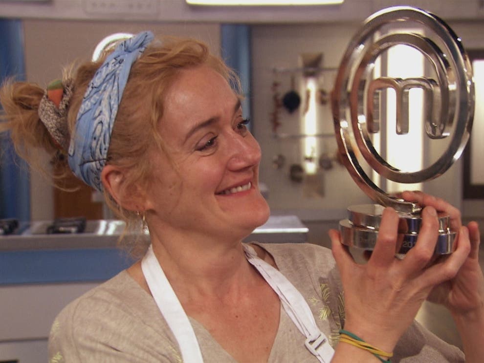 Sophie Thompson with her Celebrity MasterChef in 2014