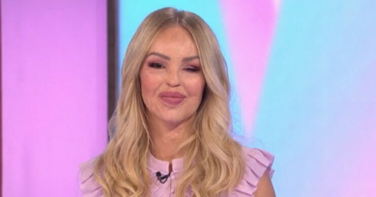 Katie Piper smiles as she becomes a permanent member of the Loose Women panel