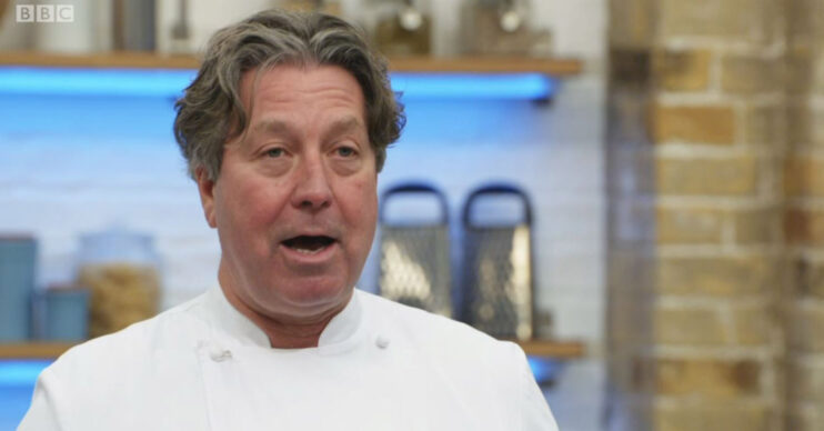 Celebrity MasterChef star John Torode talks to contestants