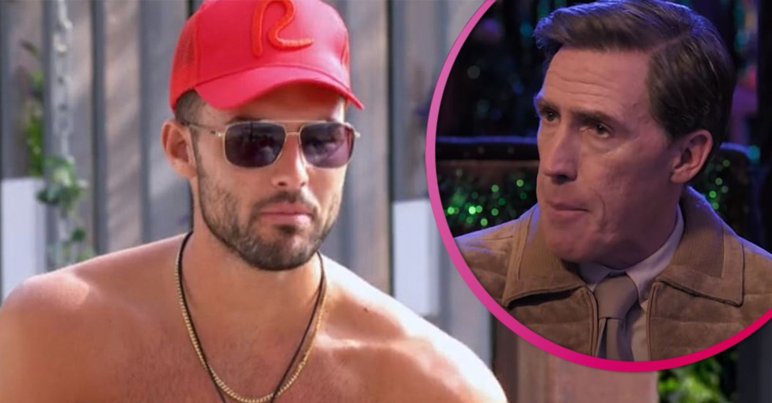 Love Island star Liam during the baby challenge