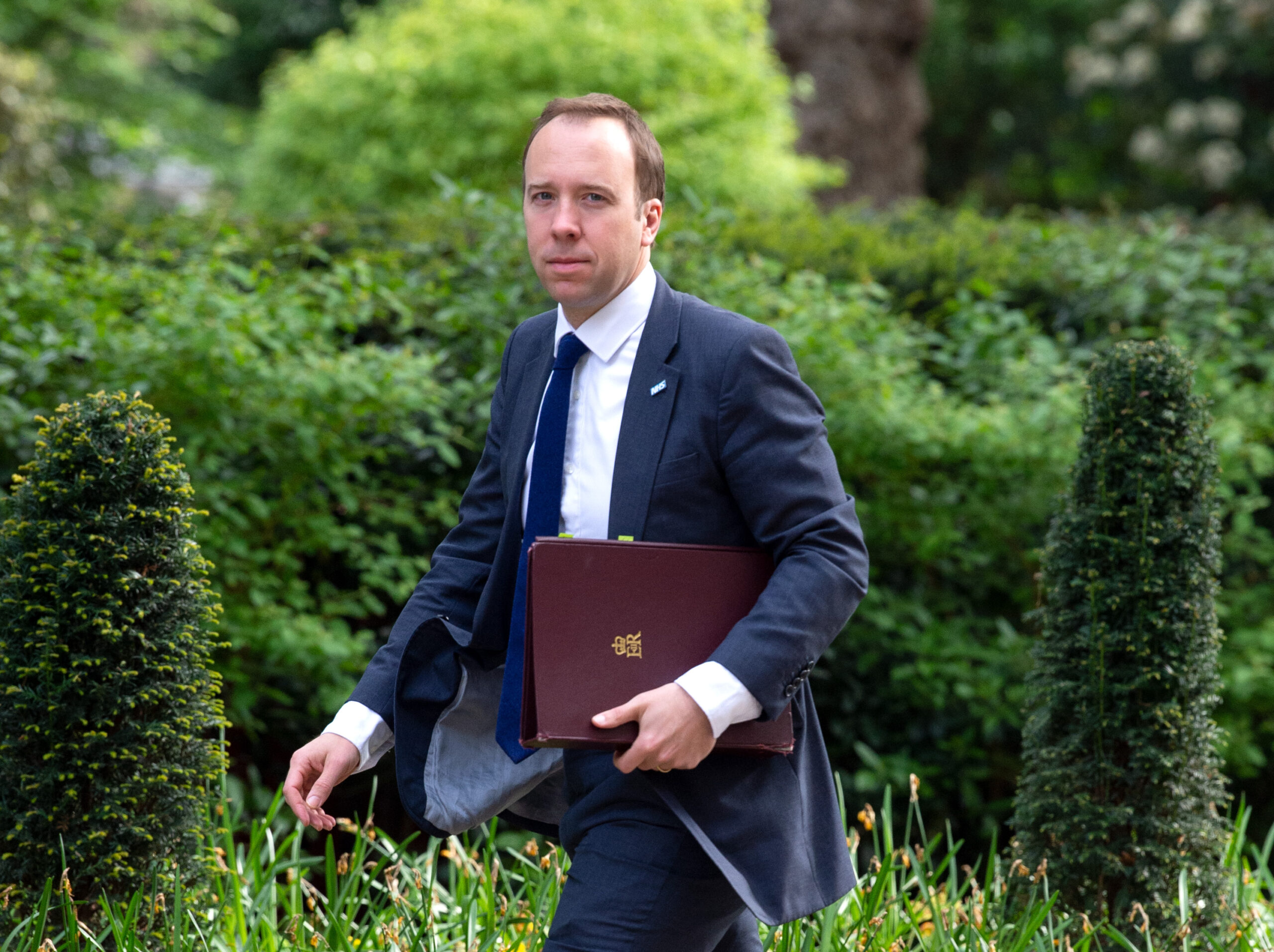 Matt Hancock arrives for Cabinet meeting in London