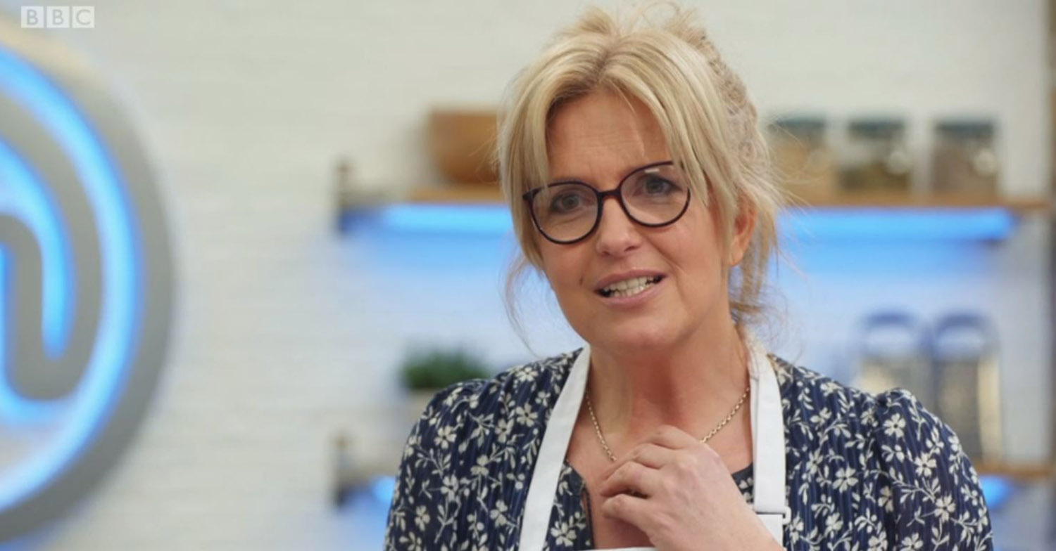 Penny Lancaster speaks to John Torode on Celebrity MasterChef