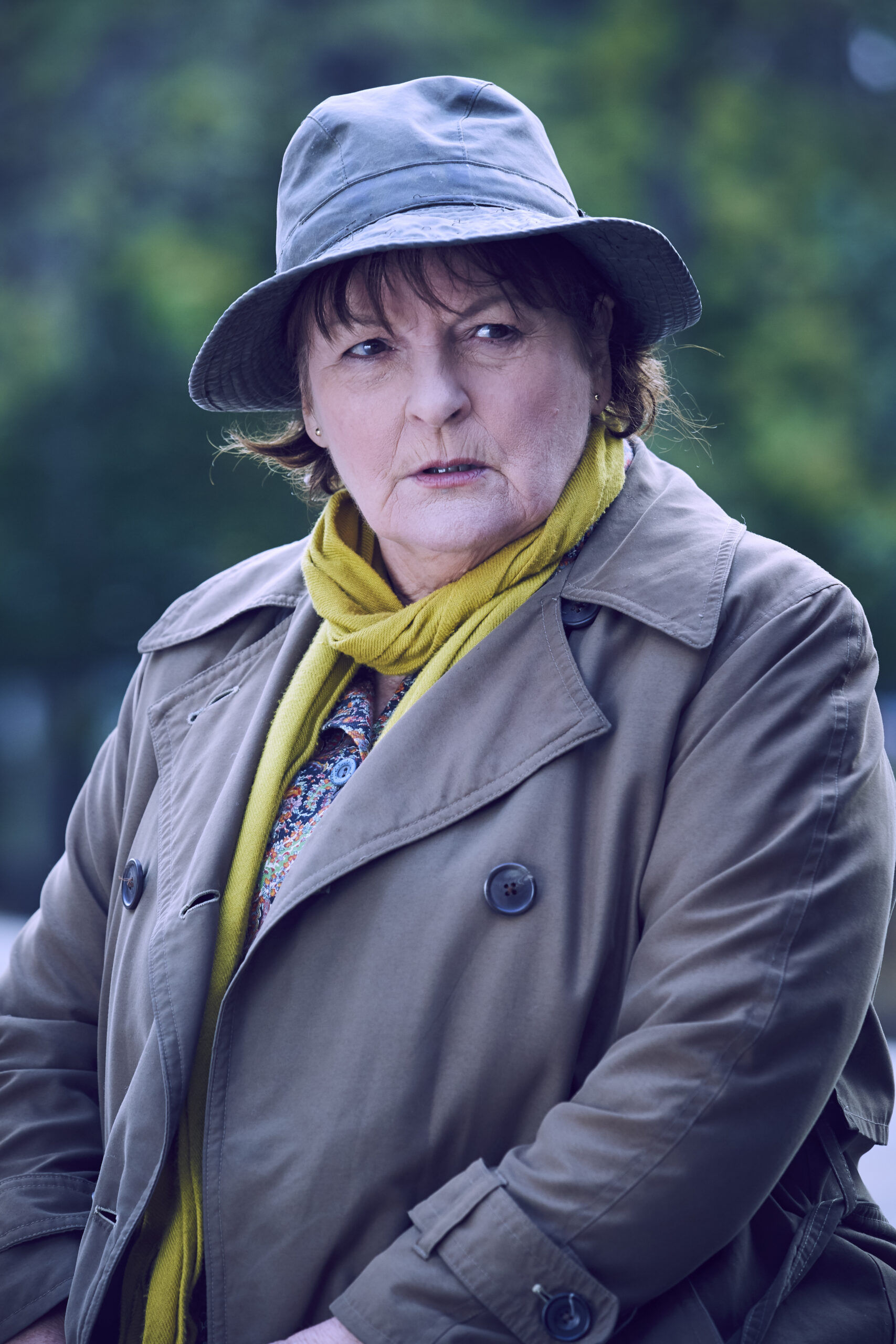 DCI Vera Stanhope looking grim-faced as she returns for series 11 of ITV's Vera.