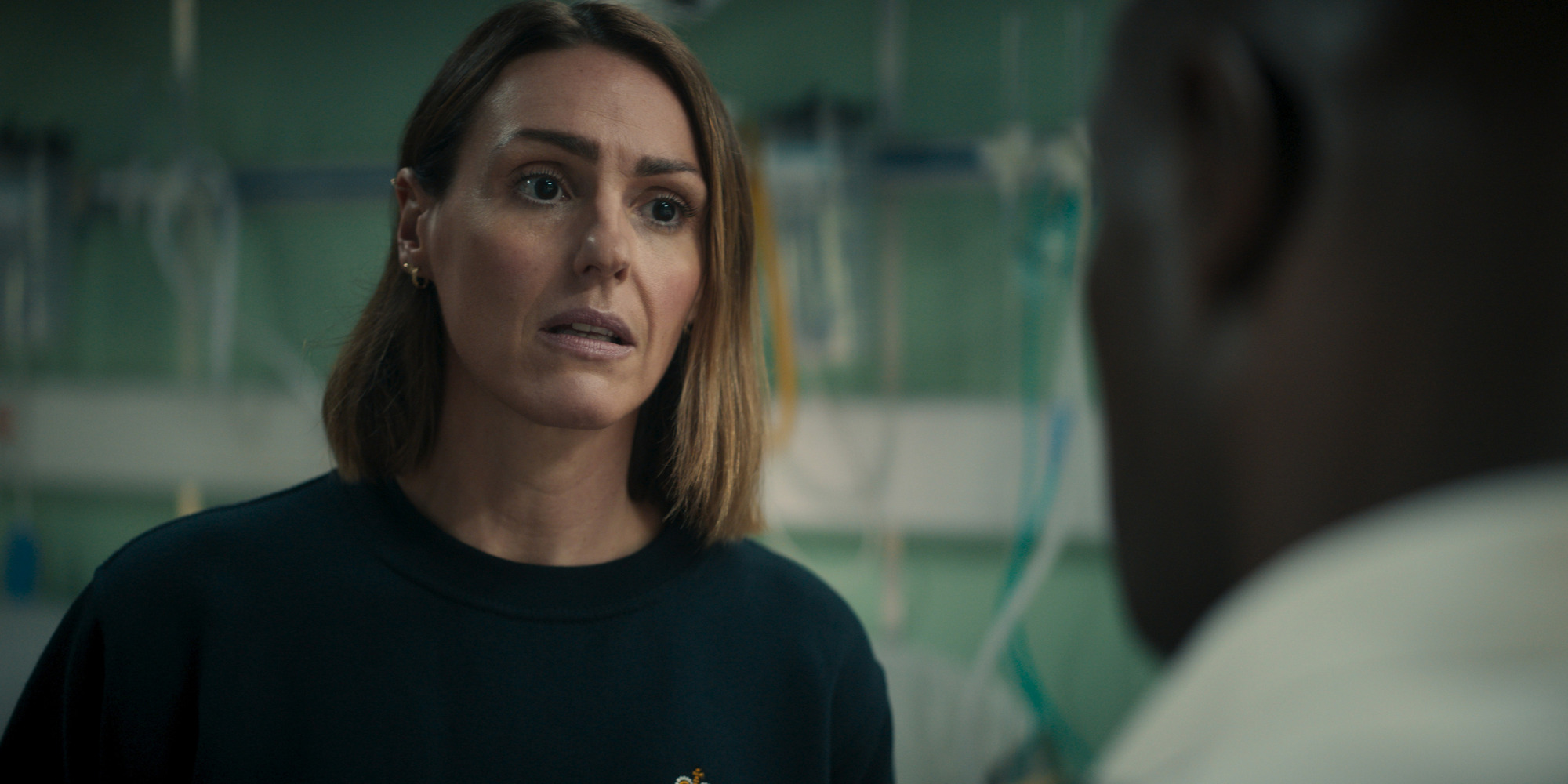 Suranne Jones looking concerned as Amy Silva in Vigil