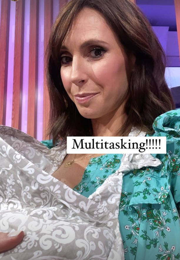 Alex Jones breastfeeding on One Show