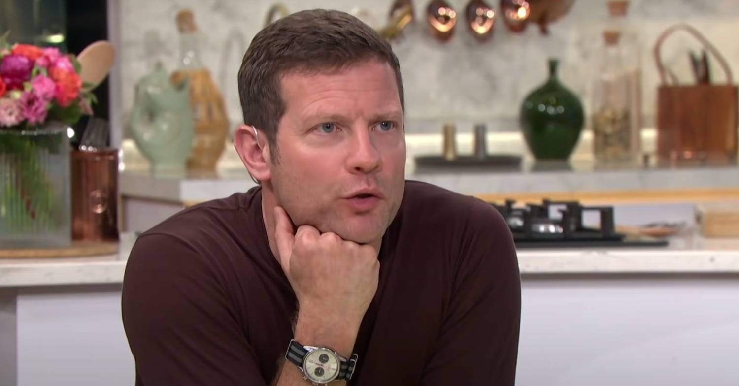 Dermot O'Leary rests his chin on his fist on This Morning 