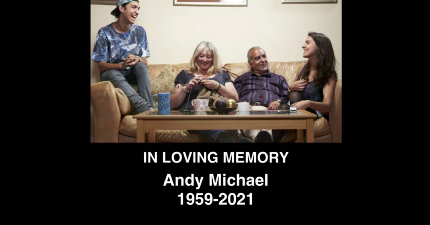 Gogglebox star Andy Michael with members of his family