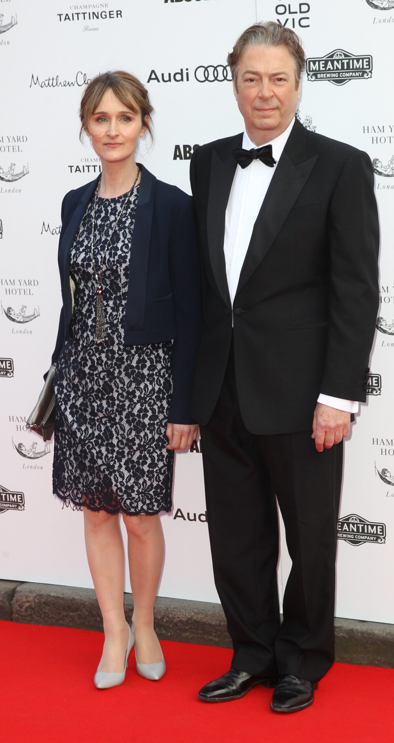 Roger Allam and wife Rebecca Saire