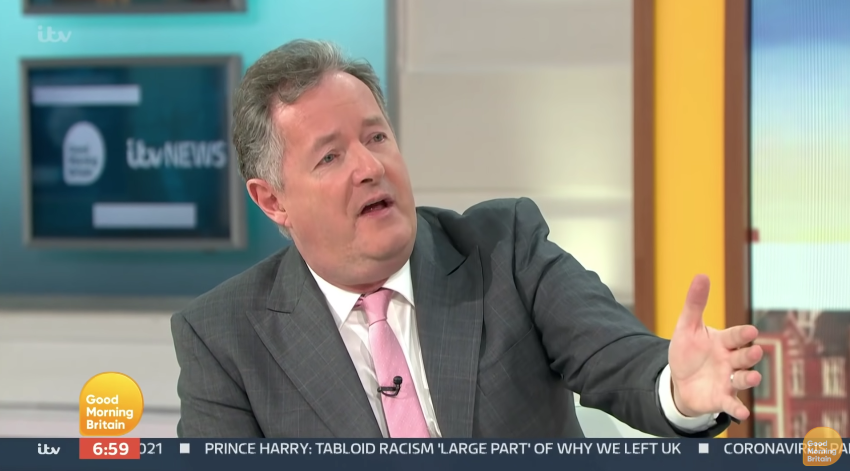 On Good Morning Britain today, Celia Walden pleaded with show bosses to take husband Morgan back