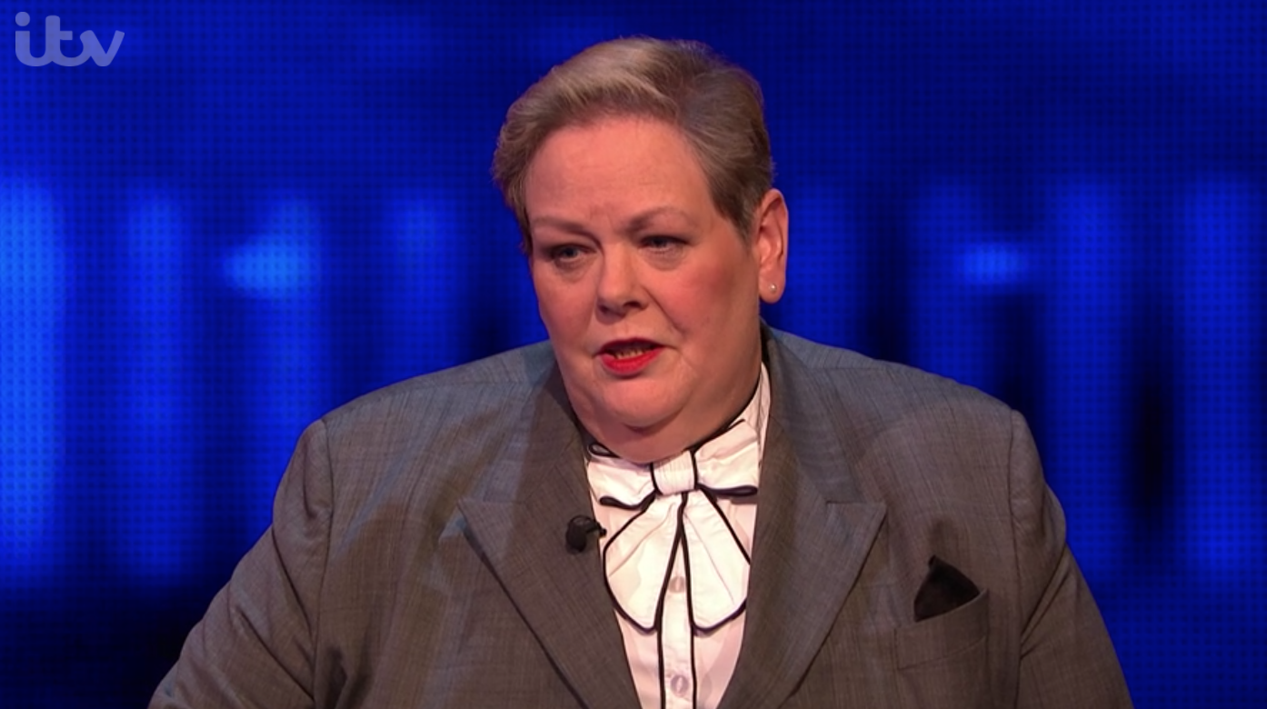 Anne Hegerty on The Chase with her now haircut
