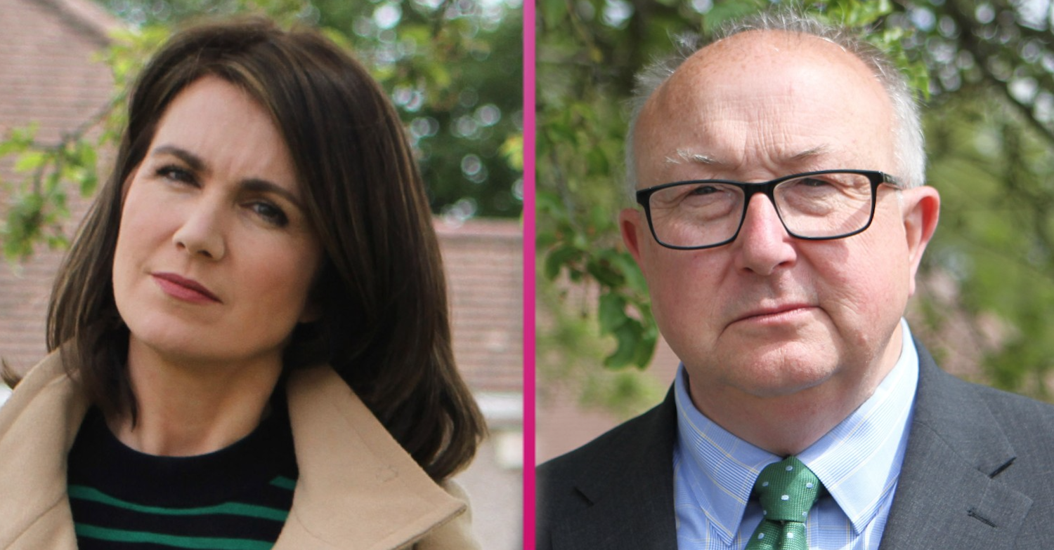 Susanna Reid and Colin Sutton in The Real Manhunt