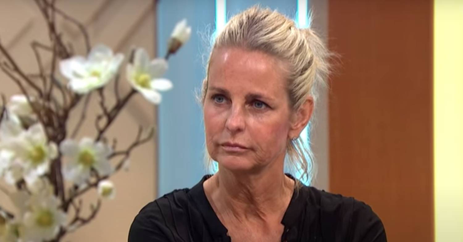 Ulrika Jonsson listens to question being asked of her