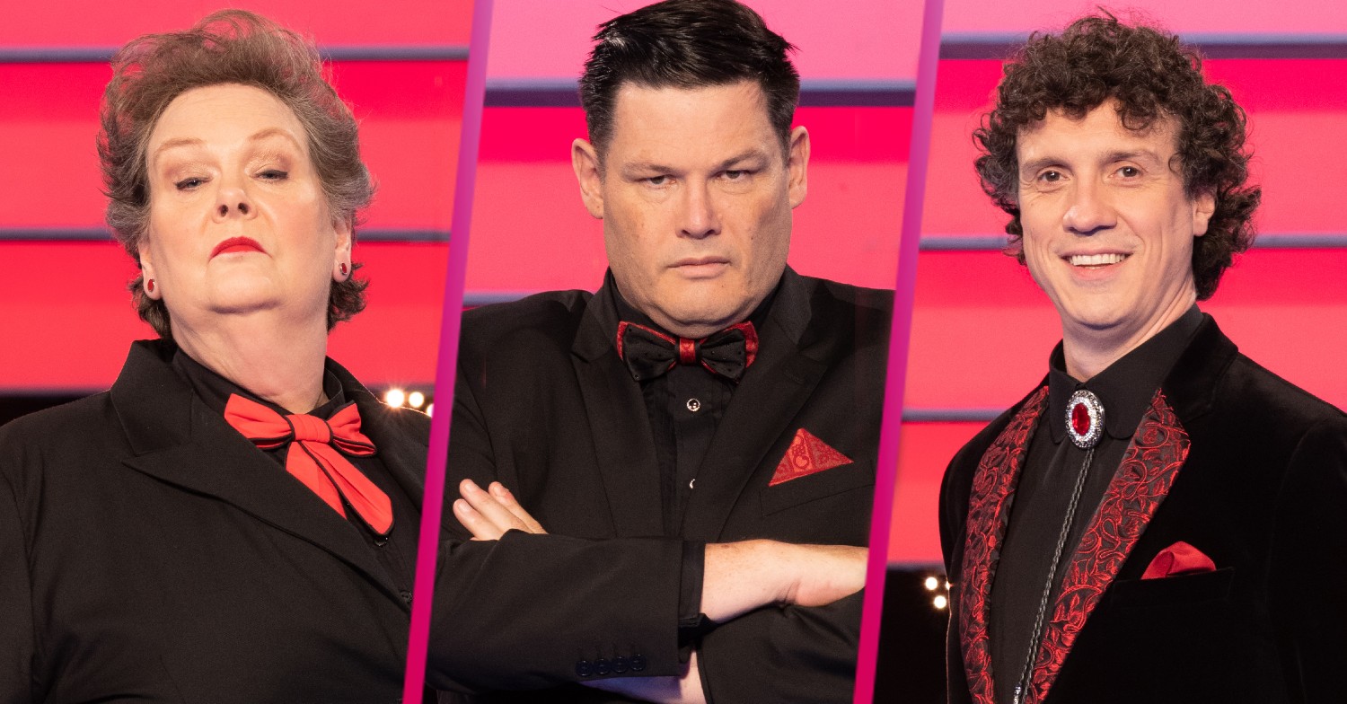 Beat the Chasers stars Anne Hegerty, Mark Labbett and Darragh Ennis