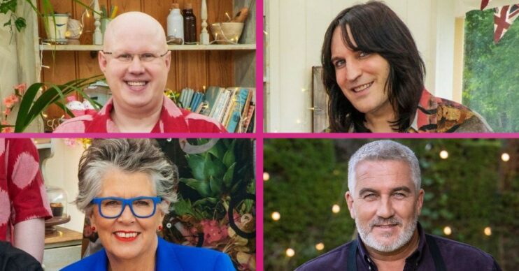 Matt Lucas, Noel Fielding, Prue Leith and Paul Hollywood