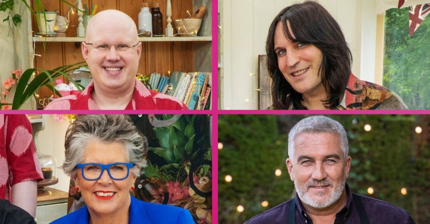 Matt Lucas, Noel Fielding, Prue Leith and Paul Hollywood