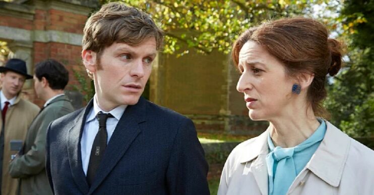 Abigail Thaw with Shaun Evans in Endeavour