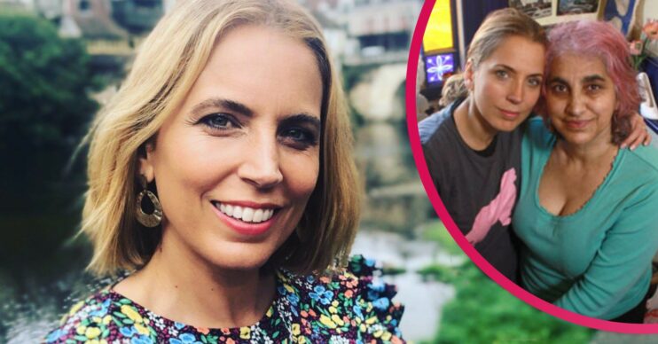 Jasmine Harman pictured with mum