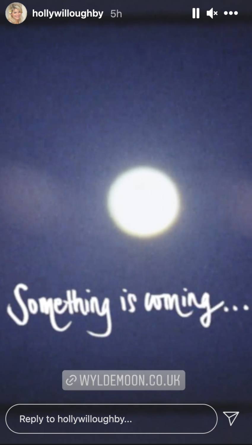 Wylde Moon, as plugged by Holly Willoughby