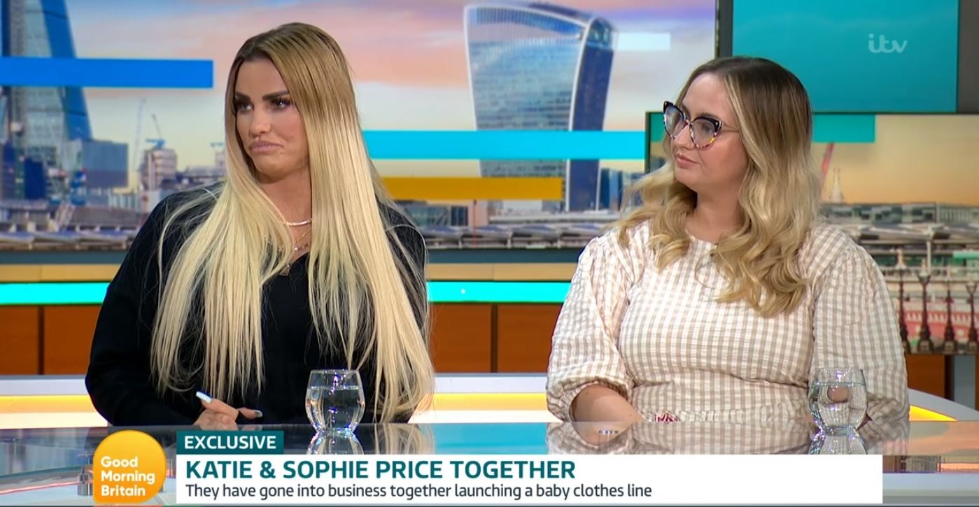 Katie Price and her sister Sophie on GMB