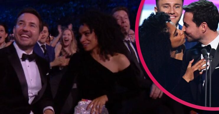 Martin Compston and wife pack on PDA at NTAs