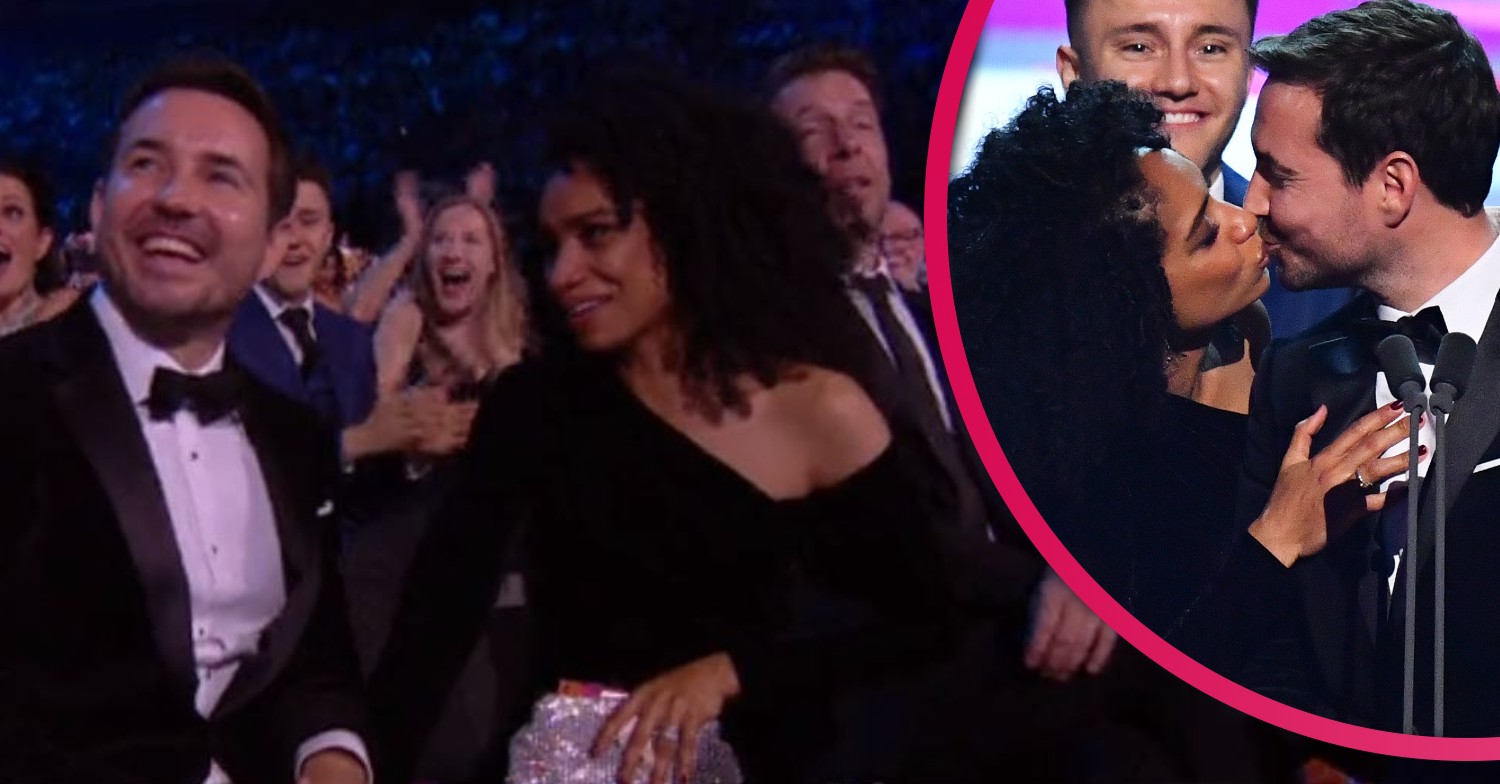 Martin Compston and wife pack on PDA at NTAs