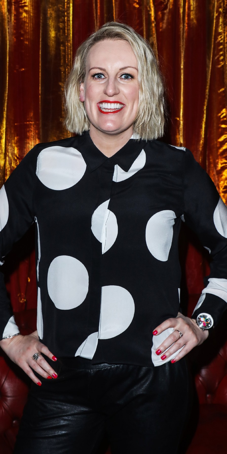 Shop Well for Less star Steph McGovern smiles on red carpet
