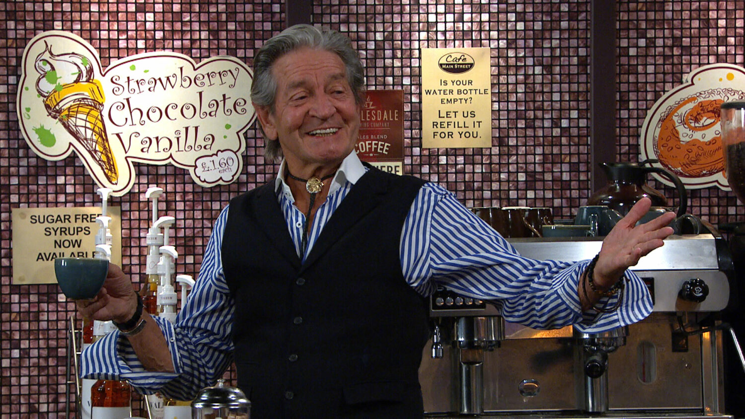 Emmerdale's Rodney is smiling at Bob's