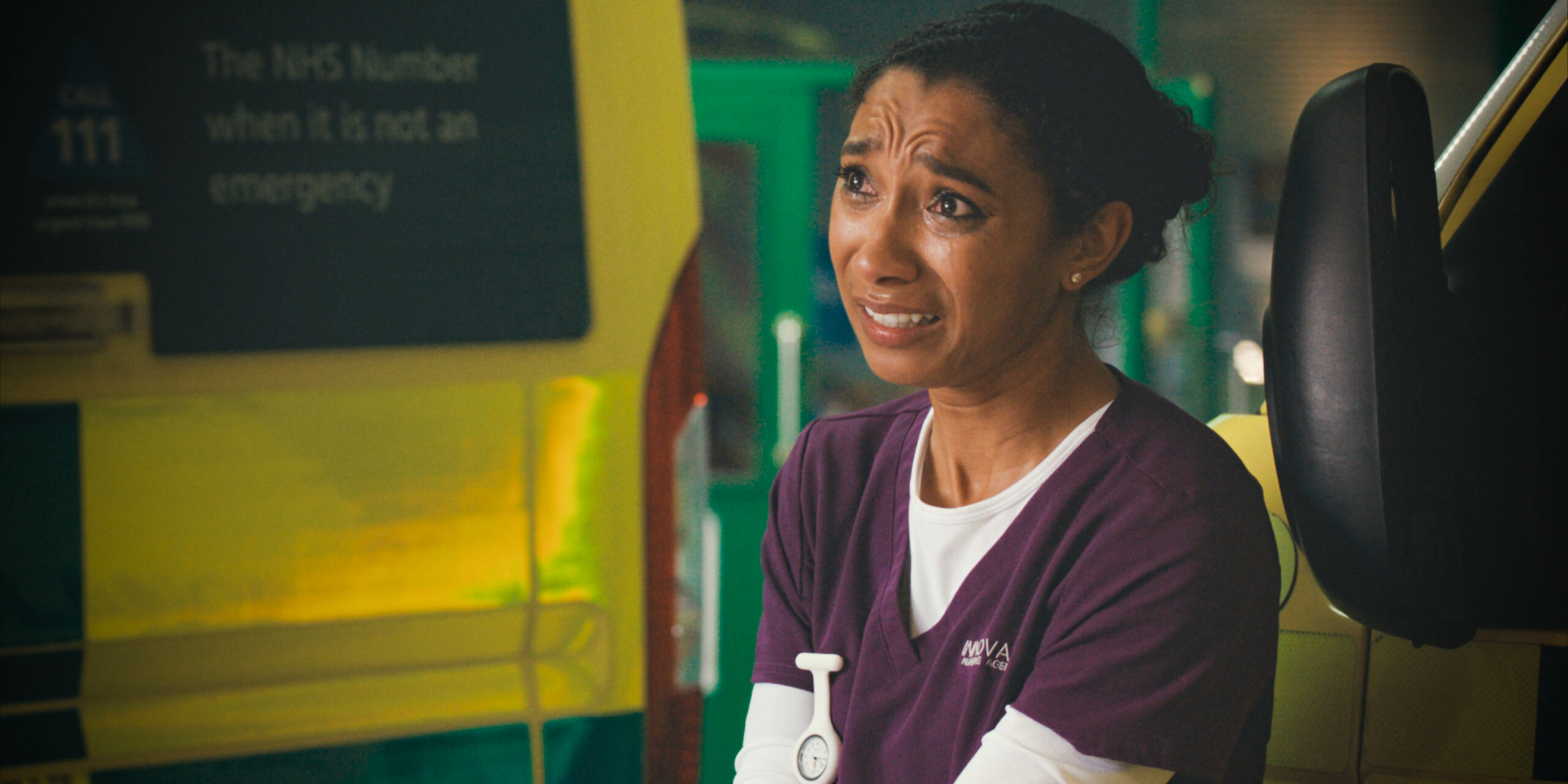 Casualty Tina cries