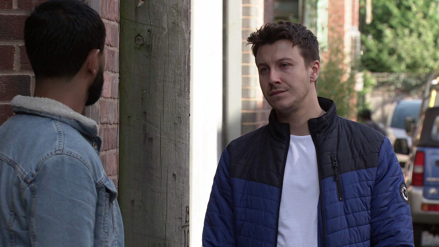 Ryan Connor looks annoyed as he is suspicious of Zeedan