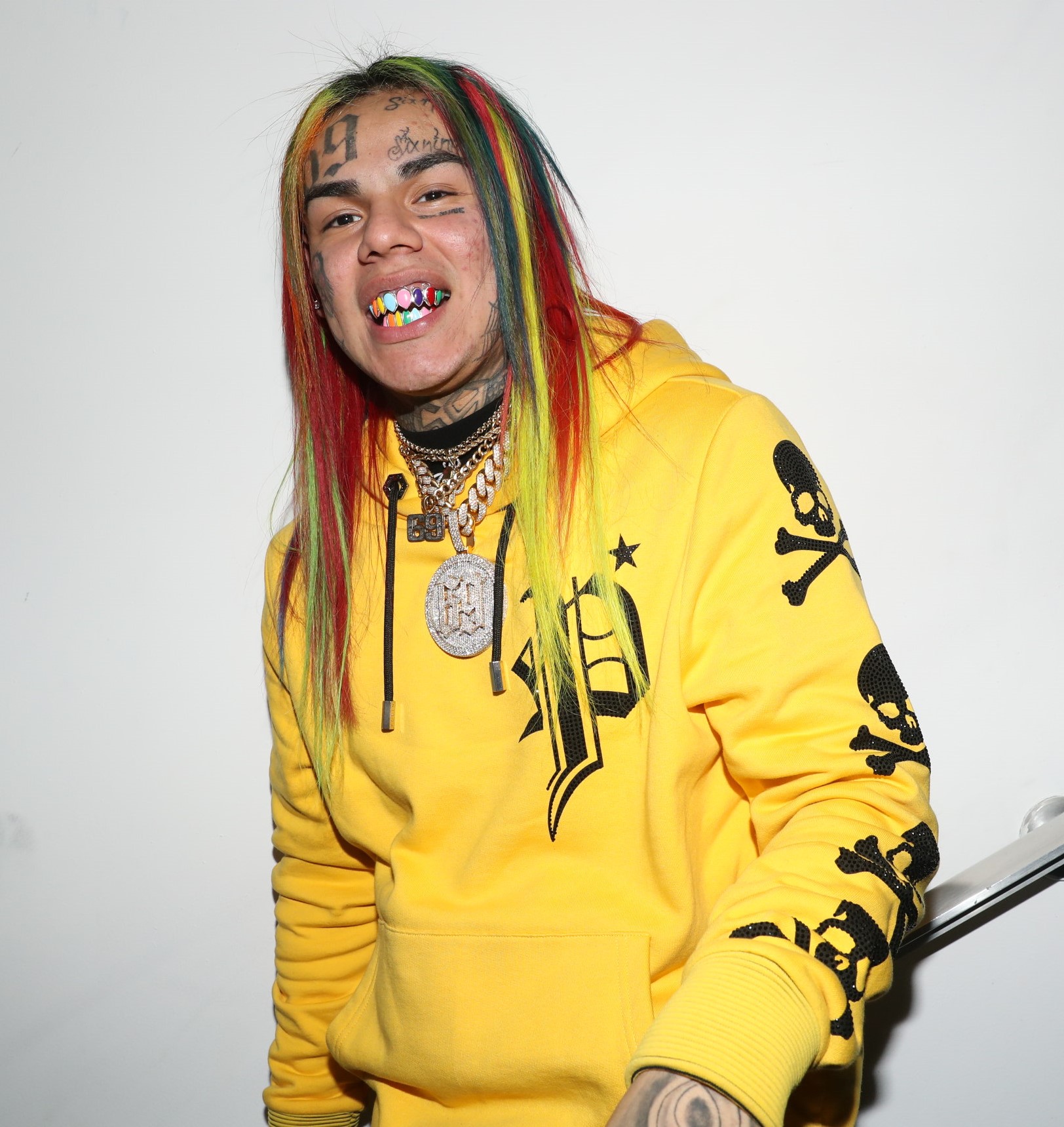 Mark Wright dressed up as 6ix9ine for Halloween
