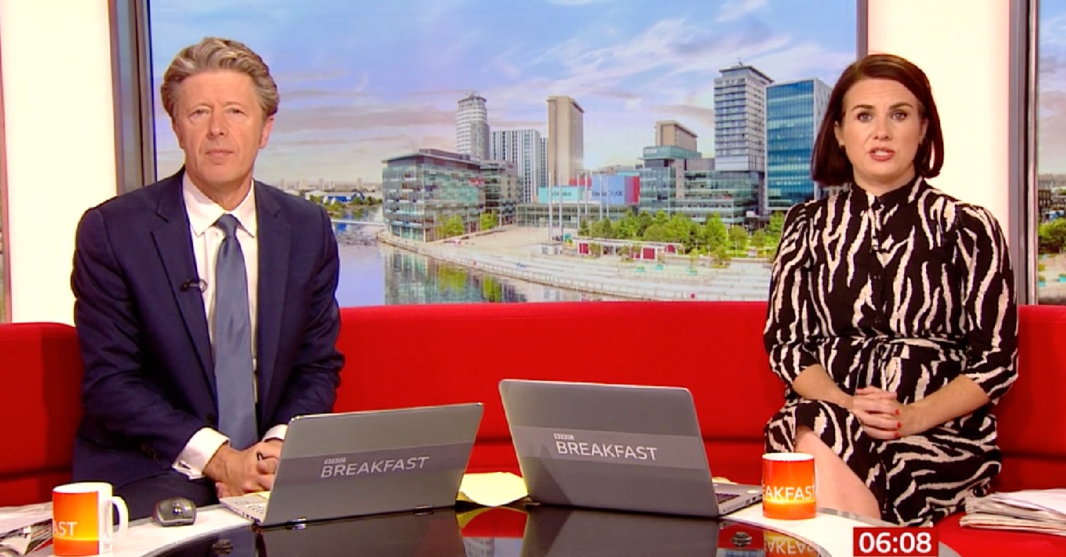 BBC Breakfast today: Charlie Stayt and Nina Warhurs