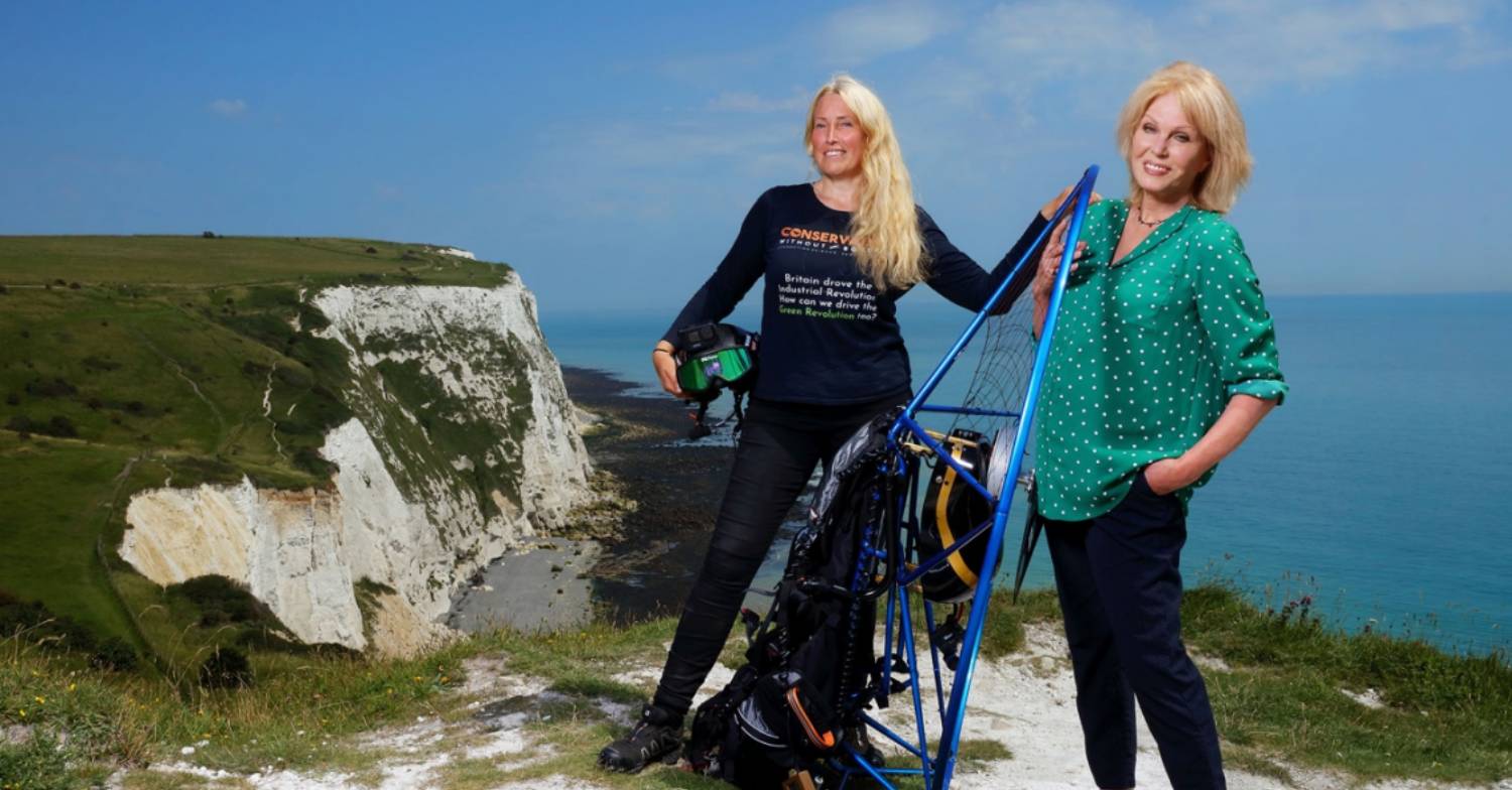 Joanna Lumley and Sacha Dench