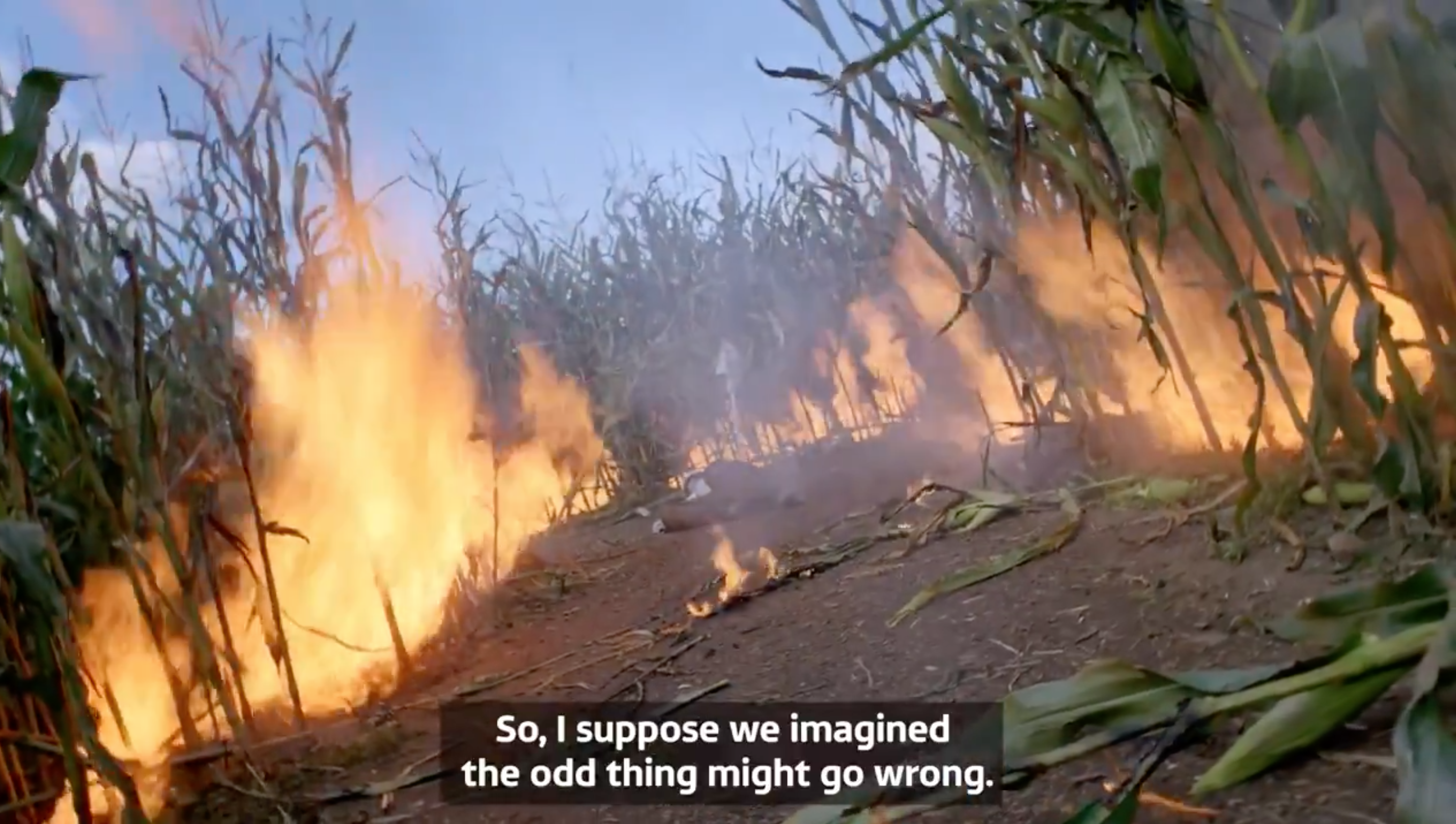 emmerdale maze fire
