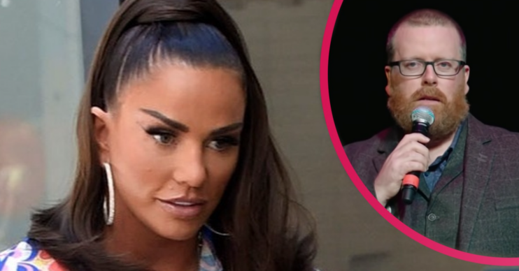 Katie Price suffered at the hands of comedian Frankie Boyle in 2010 who made a joke about Harvey