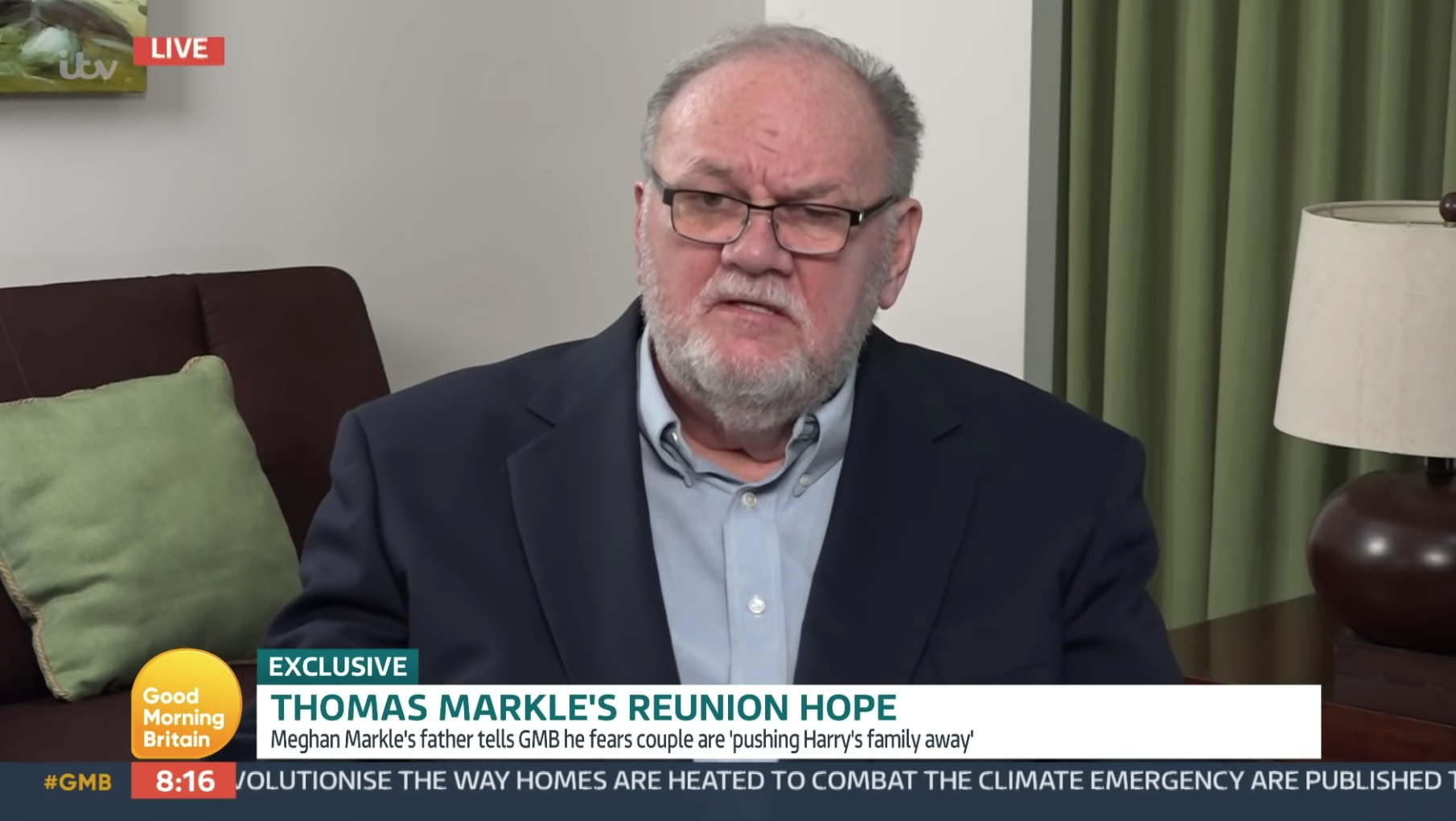 GMB received Ofcom complaints for the recent interview with Thomas Markle