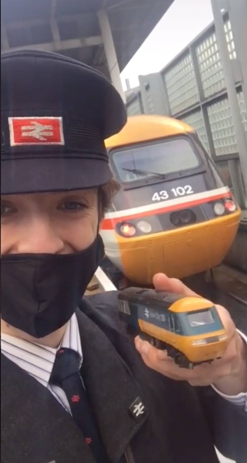 Francis definitely has all the kit to be a top trainspotter!