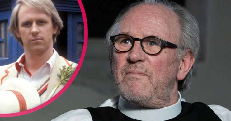 Peter Davison as Vicar in The Larkins
