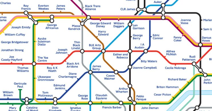 The London Tube map has been rebranded for Black History Month
