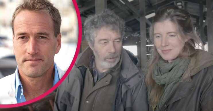 Clive and Amanda Owen alongside Ben Fogle