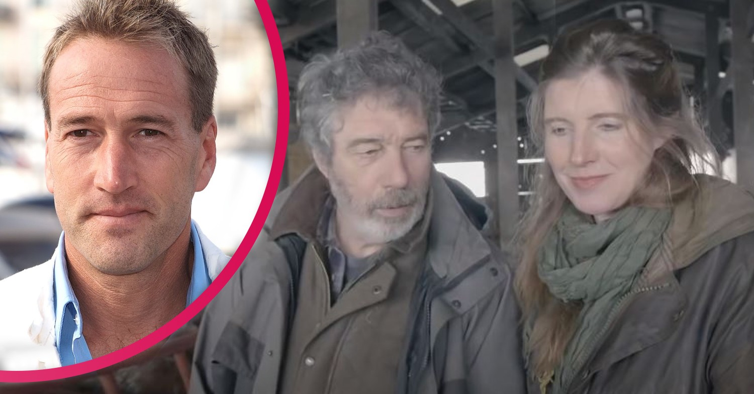 Clive and Amanda Owen alongside Ben Fogle