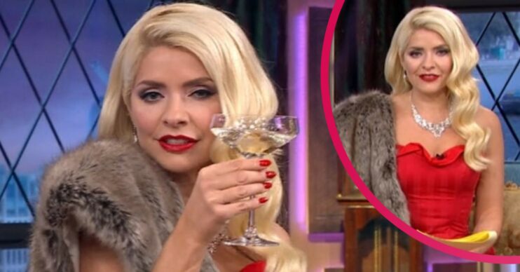 Holly Willoughby stuns in red outfit today on This Morning