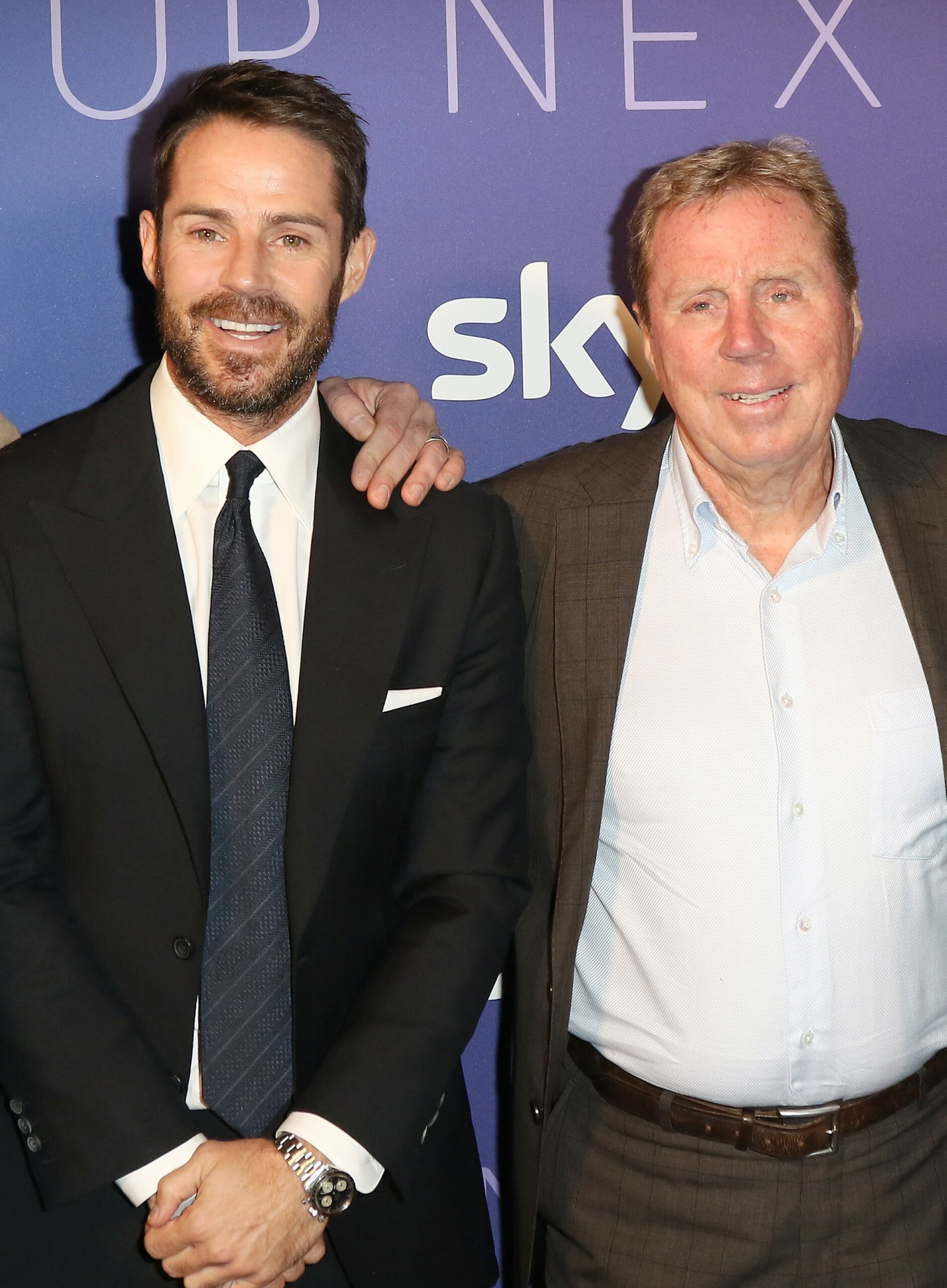 Jamie Redknapp and his dad Harry at red carpet event 