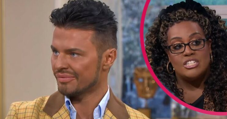 A man addicted to tanning appears on This Morning today