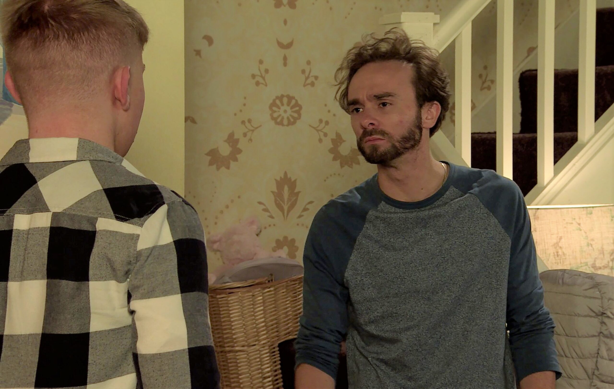 Max and David arguing in Coronation Street