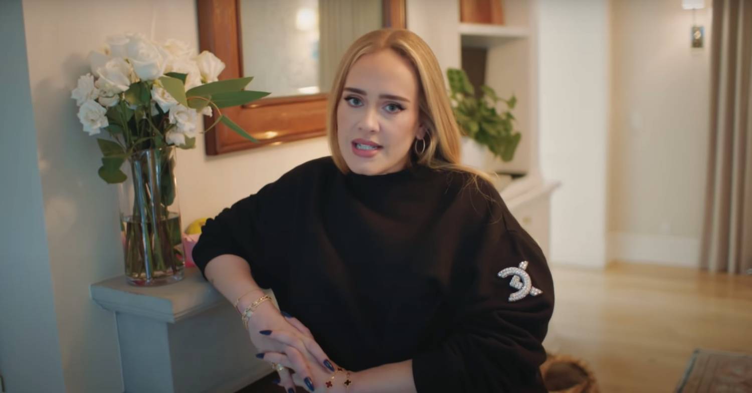 Singer Adele performed for an audience of famous faces in London on Saturday night