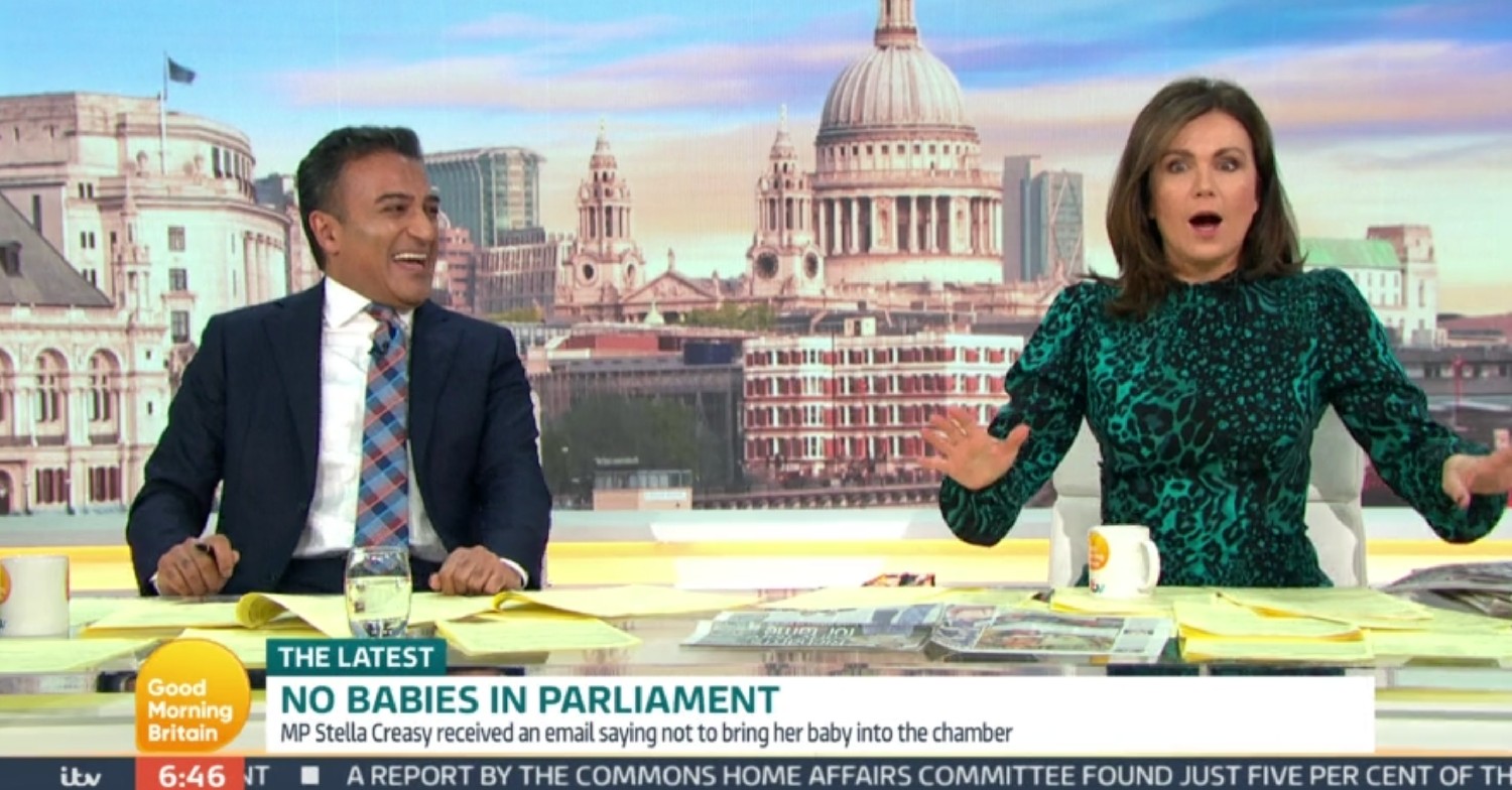 Adil Ray and Susanna Reid on GMB