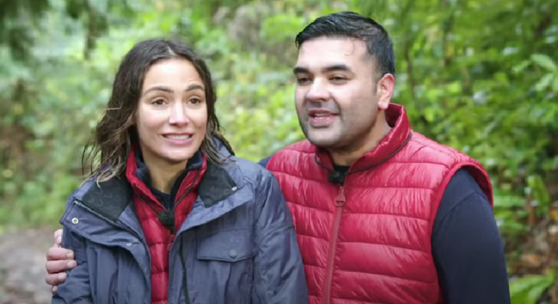 Campmates frankie and Naughty Boy I'm A Celeb