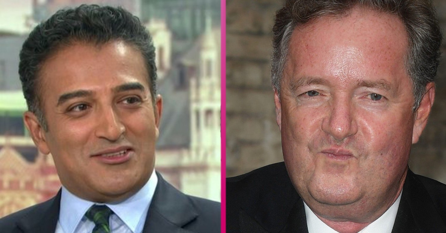 Adil Ray and PIers Morgan