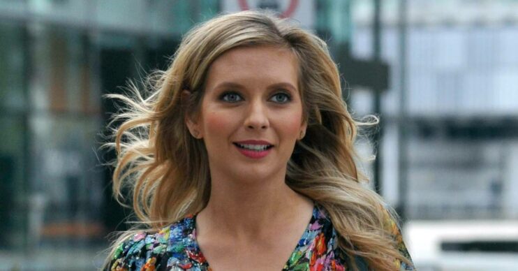 Rachel Riley wearing a floral summer dress and smiling